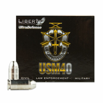 40 S&W Ammo - Liberty Ultra Defense 60gr HP - 20 Rounds