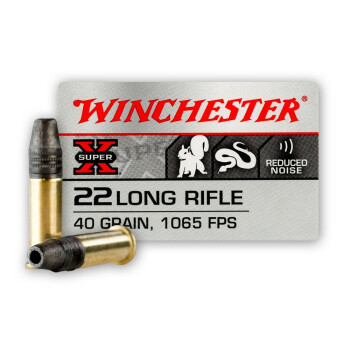 Premium 22 LR Ammo For Sale - 40 Grain Subsonic LHP Ammunition in Stock by Winchester Super-X - 50 Rounds