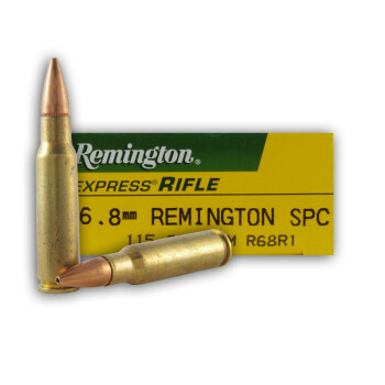 Premium 6.8 Special Purpose Cartridge Ammo In Stock  - 115 gr Open Tip Match - Remington 6.8 Remington Special Purpose Cartridge Ammunition For Sale Online - 200 Rounds