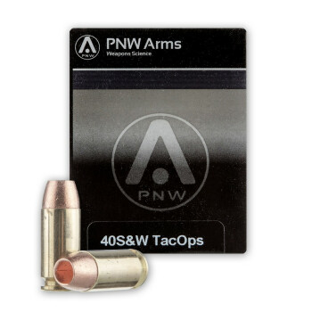 Premium 40 Cal Ammo For Sale - 140 gr SCHP PNW TacOps Ammunition In Stock - 20 Rounds
