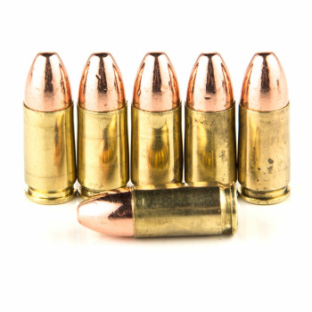 Cheap 9mm Once-Fired Ammo In Stock - 124 gr CPRN - 9 mm Luger Ammunition by BVAC For Sale - 50 Rounds