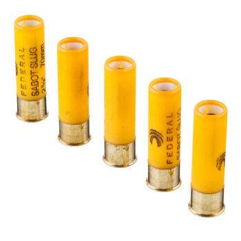 Cheap 20 Gauge Ammo For Sale - 2-3/4" 7/8 oz. Sabot Slug Ammunition in Stock by Federal Power-Shok - 5 Rounds