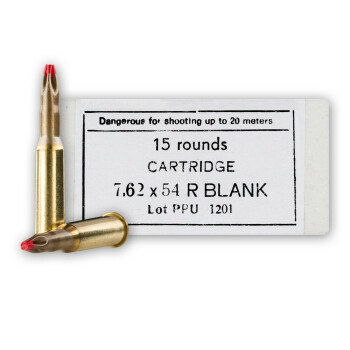 Cheap 7.62x54r Ammo For Sale - Blank (Extended Case) in Stock by Prvi Partizan - 15 Rounds