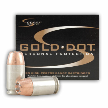 45 GAP Defense Ammo In Stock - 185 gr JHP - 45 GAP Ammunition by Speer Gold Dot For Sale - 20 Rounds