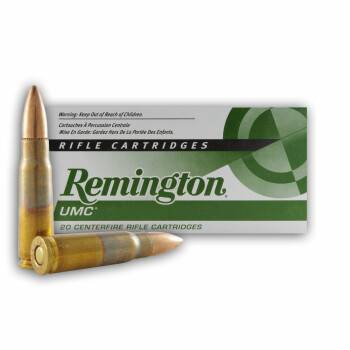 Brass Cased 7.62x39 Ammo In Stock - 123 gr FMJ - 7.62x39 Ammunition by Remington For Sale - 20 Rounds