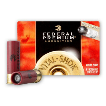 Premium 12 ga Ammo For Sale - 3" Truball HP Rifled Slug Ammunition by Federal Premium - 5 Rounds