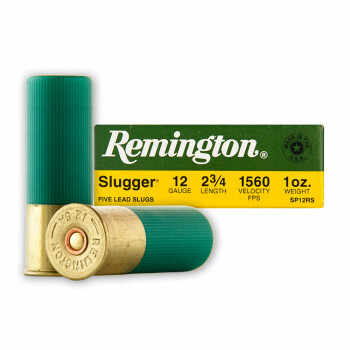12 ga Ammo For Sale - 2-3/4" 1 oz. Rifled Slug Ammunition by Remington