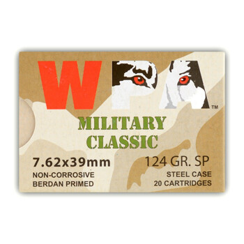 Cheap Wolf Military Classic 7.62x39 Ammo For Sale | 124 gr SP soft point  Ammo Online - 20 Rounds
