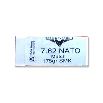 7.62 NATO Ammo - Team Never Quit Sierra MatchKing 175gr BTHP - 20 Rounds