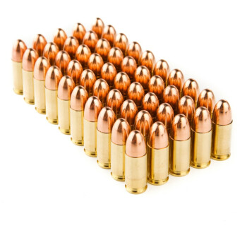 Cheap 9mm Ammo For Sale - 115 gr EMJ eRange Ammunition by PMC In Stock - 50 Rounds