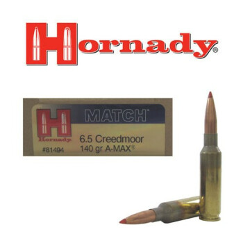 Premium 6.5mm Creedmoor Match Ammo In Stock  - 140 gr Hornady A-Max Ammunition For Sale Online