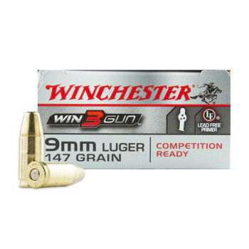 Cheap 3 Gun 9mm Ammo For Sale - 147 gr BEB - Winchester 3-Gun Ammunition For Sale - 50 Rounds
