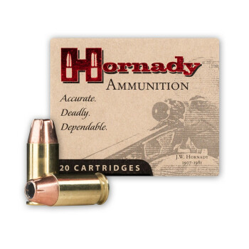45 ACP Defense Ammo For Sale - 200 gr JHP XTP Hornady Ammunition In Stock - 20 Rounds
