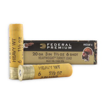 Premium 20 ga Ammo For Sale - 3" #6 Mag-Shok Ammunition by Federal Premium - 5 Rounds