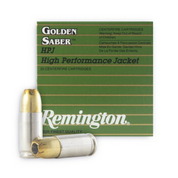 9 mm Ammo For Sale - 124 gr JHP Remington Golden Saber 9 mm Ammunition In Stock