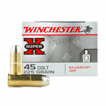 45 Long Colt Ammo - 225 gr JHP - Winchester Silvertip Super-X Ammunition - 20 Rounds