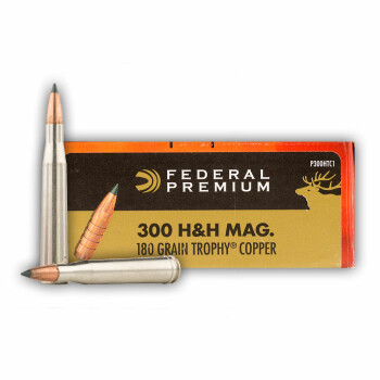 300 H&H Ammo - Federal Vital-Shok 180 Grain JHP - 20 Rounds