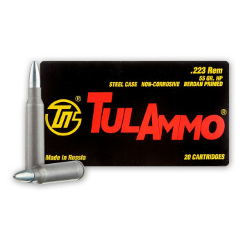 Cheap Tula 223 Rem Ammo For Sale - 55 grain HP Ammunition In Stock