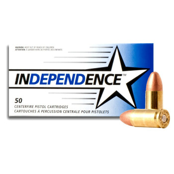 9mm Ammo For Sale - 115 gr FMJ - Independence Ammunition For Sale