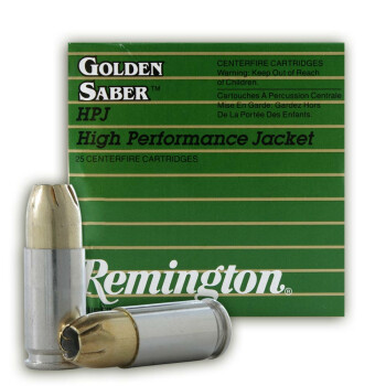 9 mm Ammo For Sale - 147 gr JHP Remington Golden Saber 9 mm Ammunition In Stock