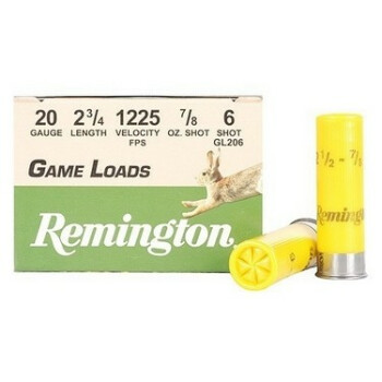 Cheap 20 ga - 2-3/4" 7/8 oz #6 Game Load - Remington  - 25 Rounds
