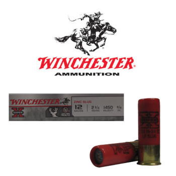 Cheap 12 Gauge Ammo For Sale - 2-3/4" 3/4 oz. Z9Slug Ammunition in Stock by Winchester Super-X - 25 Rounds