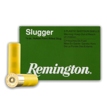 Cheap 20 ga Ammo For Sale - 2-3/4" 5/8 oz. Rifled Slug Ammunition by Remington - 5 Rounds