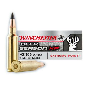 Premium 300 WSM Ammo For Sale - 150 Grain Polymer Tipped Ammunition in Stock by Winchester Deer Season XP - 20 Rounds