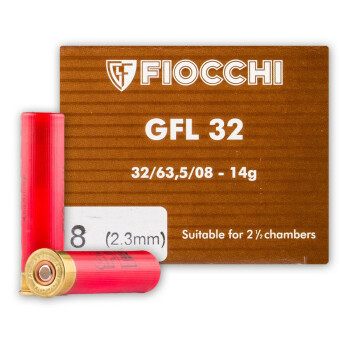 Cheap 32 Gauge Ammo - 2-1/2" Small Game Loads - 1/2 oz - #8 Fiocchi - 25 Rounds