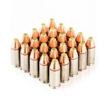 9mm Zombie Ammo For Sale by Hornady - 115 gr JHP FTX Hornady Ammunition In Stock - 25 Rounds