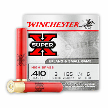 Cheap 410 Gauge Winchester Super-X 3" #6 Shot Ammo For Sale At Lucky Gunner