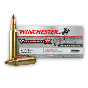 Cheap 223 Rem Ammo For Sale - 40 Grain PT Ammunition in Stock by Winchester Varmint-X - 20 Rounds
