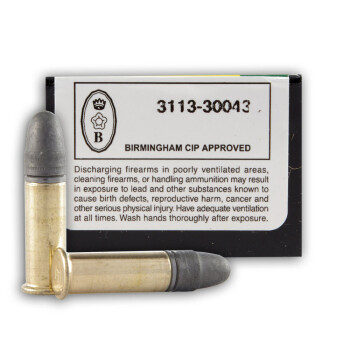 Cheap 22 LR Target Ammo For Sale - 40 gr Lead Round Nose Ammunition - Remington Eley Target- 50 Rounds