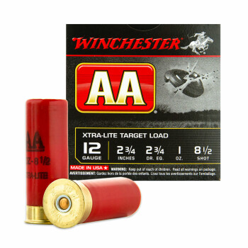 Cheap 12 Gauge Ammo For Sale - 2-3/4" 1 oz. #8.5 Shot Ammunition in Stock by Winchester AA - 25 Rounds