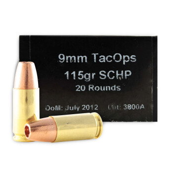 Cheap 9mm Defense Ammo For Sale - 115 gr SCHP PNW Arms Ammunition In Stock - 20 Rounds