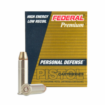 Premium 357 Magnum Personal Defense Ammo For Sale - 130 gr Hydra-Shok JHP Federal Ammo Online - 20 Rounds