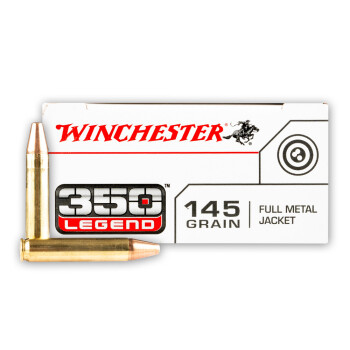 Cheap 350 Legend Ammo For Sale - 145 Grain FMJ Ammunition in Stock by Winchester USA - 20 Rounds