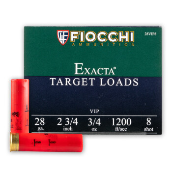 28 Ga Fiocchi #8 Target Ammo For Sale - Fiocchi Premium Exacta 28 Ga Shells