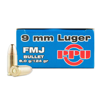 9mm Luger Ammo For Sale - 124 gr FMJ Prvi Partizan Ammunition For Sale