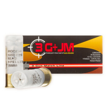 Premium 12 Gauge Ammo For Sale - 2-3/4" 9 Pellet 00 Buckshot Ammunition in Stock by Fiocchi 3 Gun - 10 Rounds