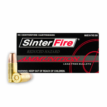 Premium 9mm Frangible Reduced Hazard RHVF SinterFire Ammo For Sale - 50 Rounds