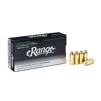 Cheap 40 S&W Ammo For Sale - 165 gr EMJ eRange Ammunition by PMC In Stock - 50 Rounds