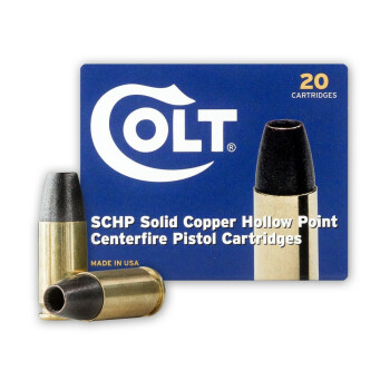 Cheap 9mm Ammo For Sale - 115 Grain SCHP Ammunition in Stock by Colt - 20 Rounds