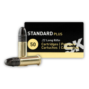 Cheap 22 LR Ammo For Sale - 40 gr LRN - SK Standard Plus Ammunition In Stock - 50 Rounds