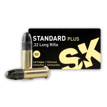 Cheap 22 LR Ammo For Sale - 40 gr LRN - SK Standard Plus Ammunition In Stock - 50 Rounds