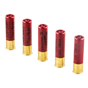 Cheap 28 Gauge Ammo For Sale - 2-3/4" 3/4oz. #7.5 Shot Ammunition in Stock by Federal Top Gun Sporting - 25 Rounds