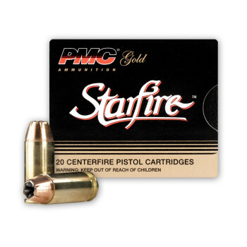 Cheap 40 S&W 180 gr JHP Defense Ammo For Sale -  PMC Starfire Ammo In Stock - 20 Rounds
