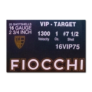 Cheap 16 Ga Fiocchi #7.5 Target Ammo For Sale - Fiocchi Premium 16 Ga Shells - 25 Rounds