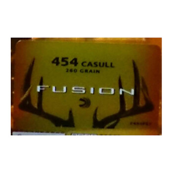 Premium 454 Casull Ammo For Sale - 260 Grain SP Ammunition in Stock by Federal Fusion - 20 Rounds