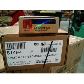 Premium 6.5mm Creedmoor Match Ammo In Stock  - 140 gr Hornady A-Max Ammunition For Sale Online